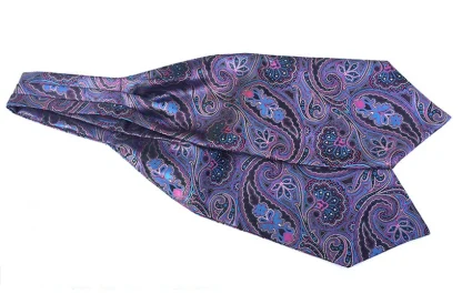 Classic Patterned Ascot Necktie - Image 7