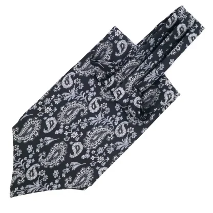 Classic Patterned Ascot Necktie - Image 4