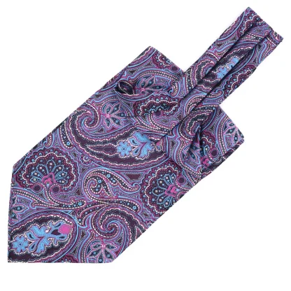 Vintage-Inspired Floral Ascot Tie - Image 2