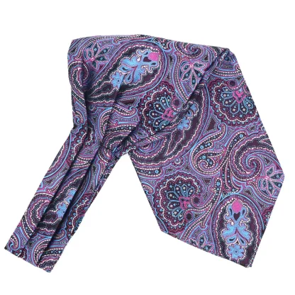 Vintage-Inspired Floral Ascot Tie - Image 4