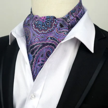 Vintage-Inspired Floral Ascot Tie