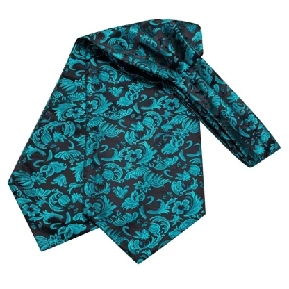 Wedding Prom Ascot Tie Set - Image 2