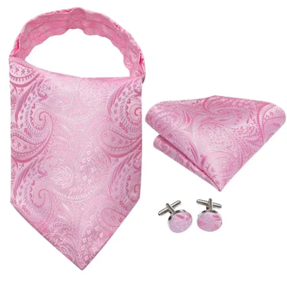Classic Paisley Ascot Tie - Image 5
