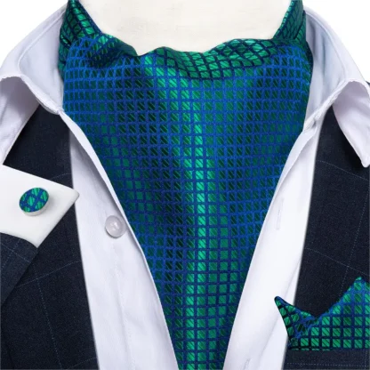 Self-Tied Wedding Ascot Tie - Image 2