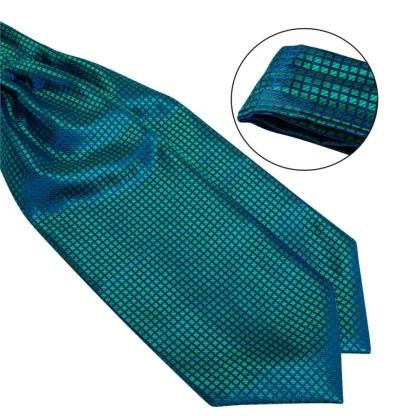 Self-Tied Wedding Ascot Tie - Image 4