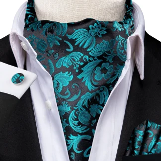 Wedding Prom Ascot Tie Set